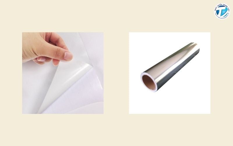 Decal bóng có bề mặt được phủ lớp bóng